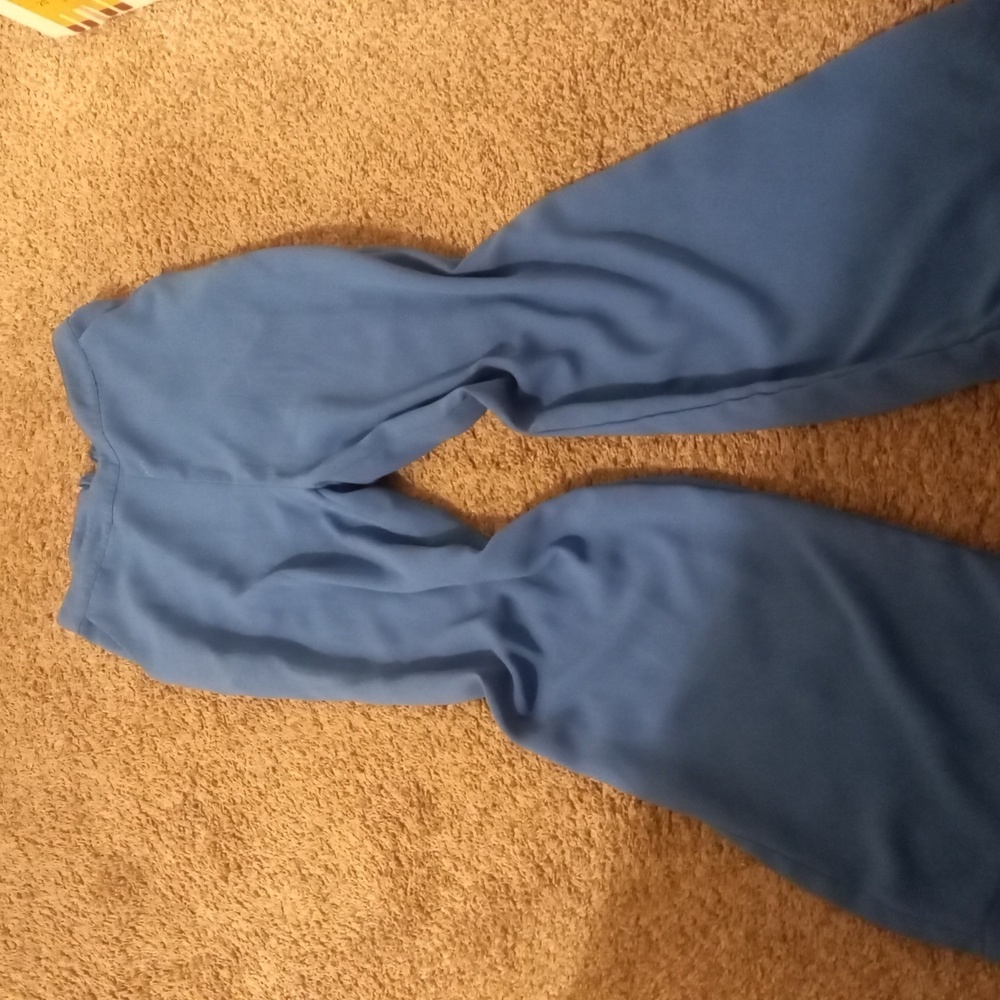 Warehouse Women's Wide Leg Blue Pants